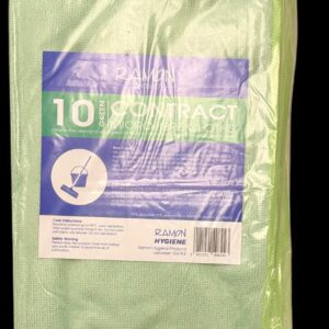 Alternative view of Ramon Contract Microfibre Cloths Green | Professional Cleaning Cloths