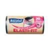 Bacofoil Elasti-Fit 50L Bin Bags | Strong Elasticated Bin Liners