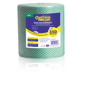 Optima Proclean All Purpose Cloth Roll Green – 22cm x 40cm 350 Sheets Lightweight Cleaning Cloths