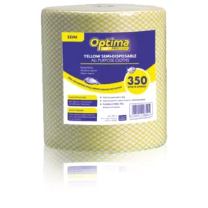 Optima All Purpose Cloth Yellow Roll 22cm x 40cm with 350 Sheets Light weight
