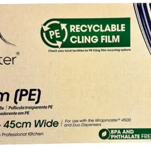 Wrapmaster PE Clingfilm Refill for Wrapmaster 4500 - 45cm x 300m X 3 (Pack of 3)