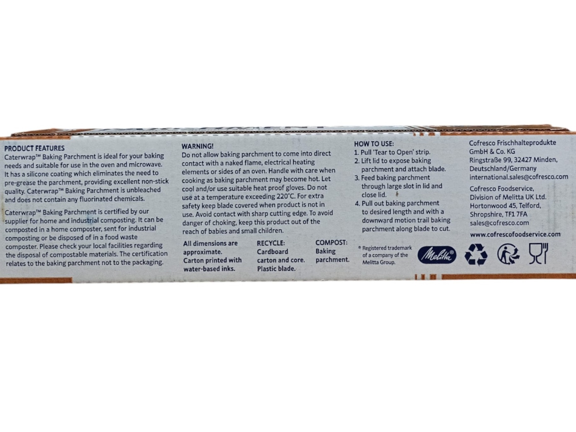 Caterwrap Baking Parchment Roll 300mm x 50m | Non-Stick Catering Baking Paper - Image 2