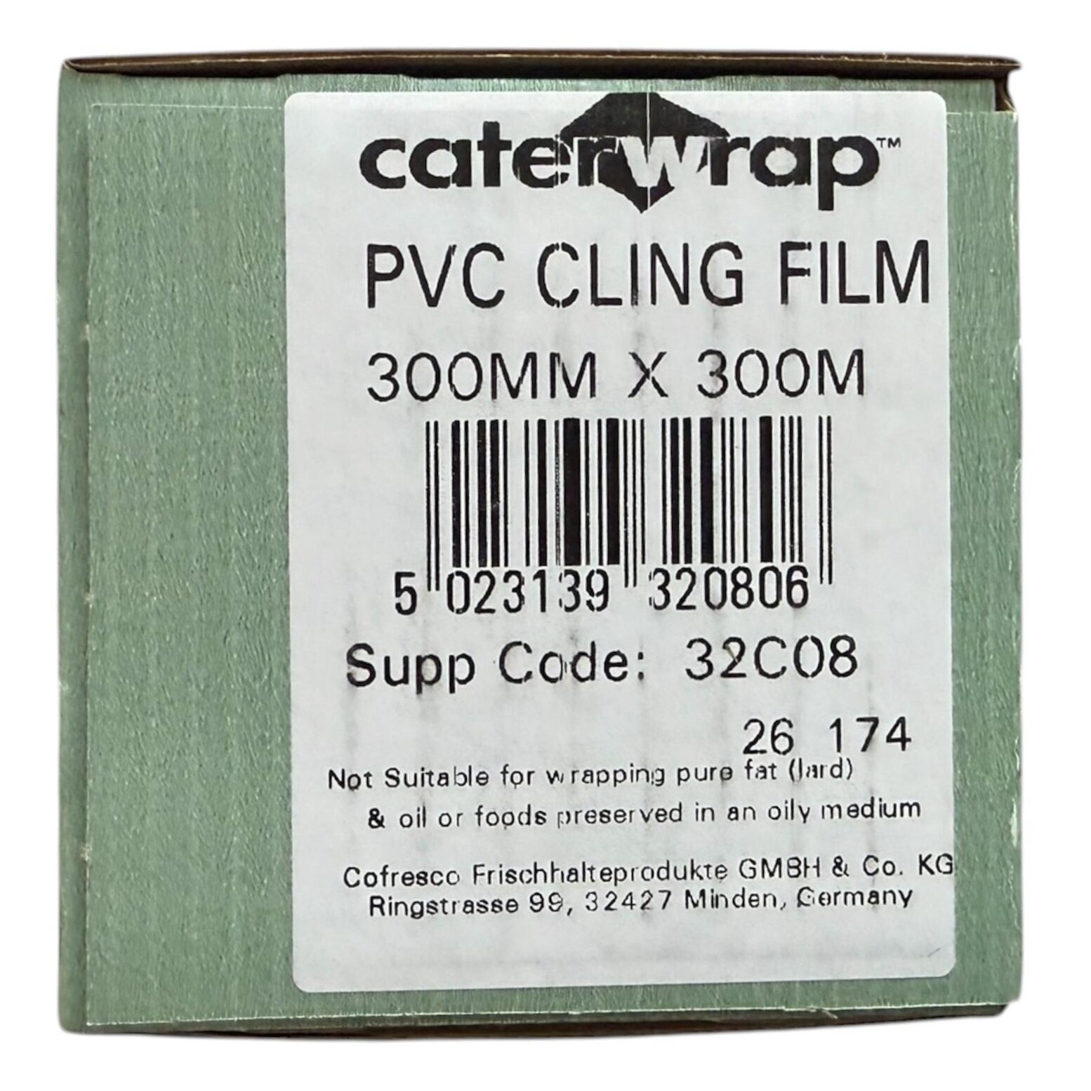 Caterwrap Cling Film Cutter Box 300mm x 300m | Catering PVC Film - Image 4
