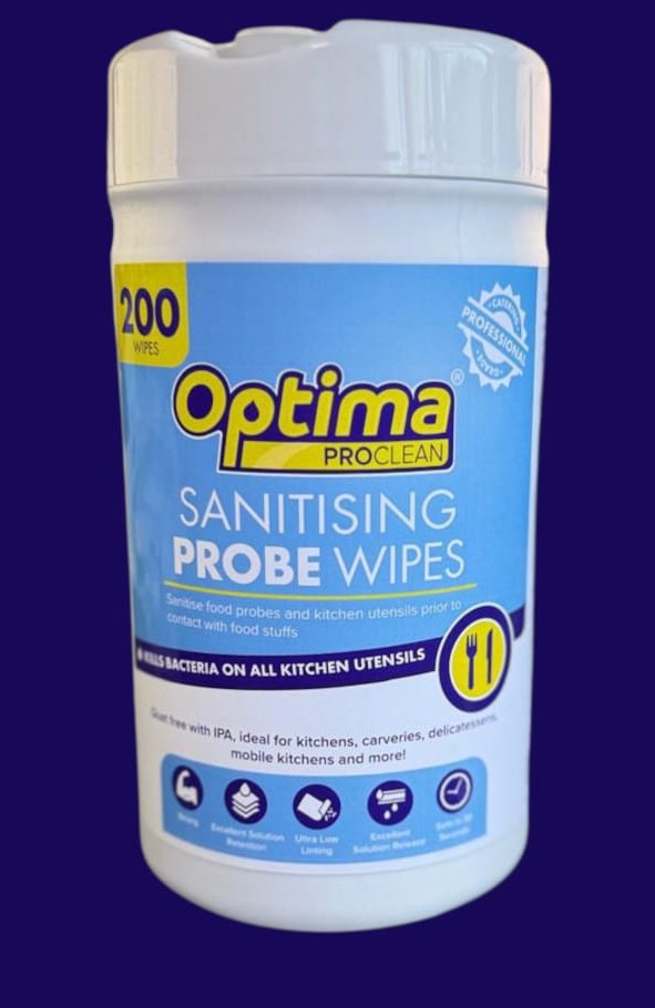 Optima Sanitising Probe Wipes x200 tub