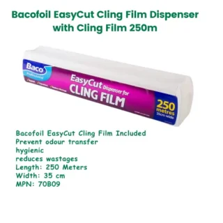 Bacofoil EasyCut Cling Film Dispenser with 250m Roll