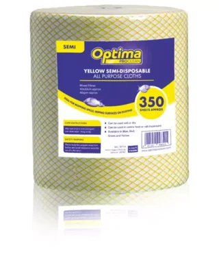 Ramon yellow all purpose cleaning cloth roll 350 sheets