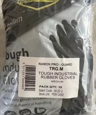 Ramon Heavy Duty Rubber Gloves Medium Pack of 10