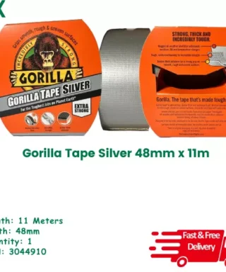 Gorilla Tape Silver 48mm x 11m Heavy Duty Waterproof Strong double thick Tape