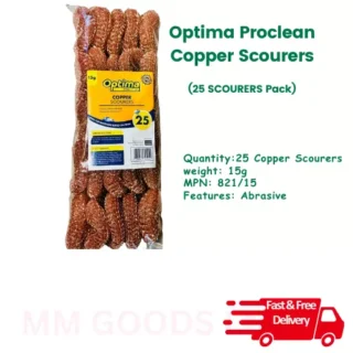 Optima Proclean Pack of 25 Copper Scourers remove Grease