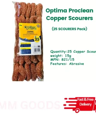 Optima Proclean Pack of 25 Copper Scourers remove Grease
