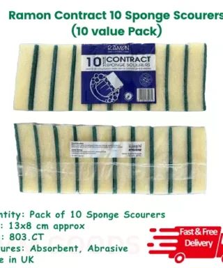 • Ramon Contract sponge scourers pack of 10 13 x 8 cm