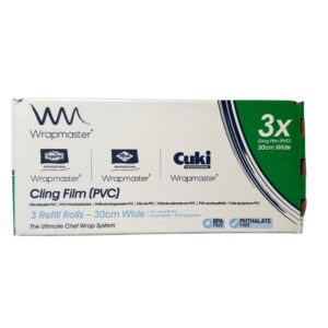 Wrapmaster 1000 Cling Film Refill 30cm x 100m – Pack of 3