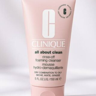 Clinique Rinse Off Foaming Cleanser for DRY Combination to Oily Skin Type - New