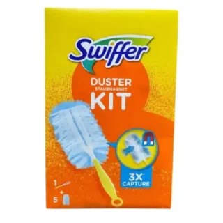 SWIFFER DUSTER KIT with 1 handle 5 refills - light blue