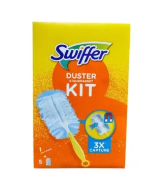 SWIFFER DUSTER KIT with 1 handle 5 refills - light blue