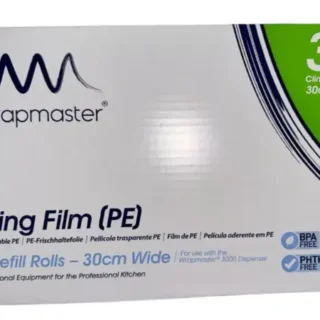 Wrapmaster PE Clingfilm Refill for Wrapmaster 3000 - 30cm x 300m X 3 (Pack of 3)