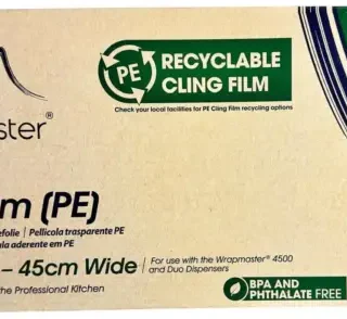 Wrapmaster PE Clingfilm Refill for Wrapmaster 4500 - 45cm x 300m X 3 (Pack of 3)