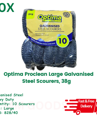 Optima Proclean galvanised steel scourers for heavy duty cleaning
