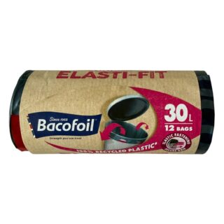 Bacofoil Elasti-Fit 30L Bin Bags with elasticated edges
