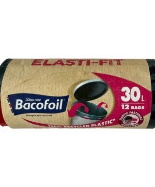 Bacofoil Elasti-Fit 30L Bin Bags with elasticated edges
