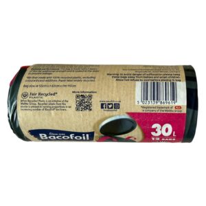 Bacofoil Elasti-Fit 30L Bin Bags | Strong Elasticated Bin Liners - Image 3