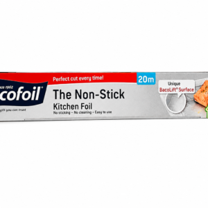 Bacofoil Non-Stick Kitchen Foil 30cm x 20m aluminium foil roll for cooking, baking, roasting and food storage