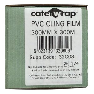 Caterwrap Cling Film Cutter Box 300mm x 300m | Catering PVC Film - Image 4
