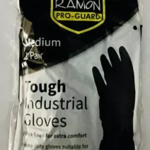Heavy Duty Rubber Gloves Ramon Pro Guard Medium , Tough, DIY (One Pair)