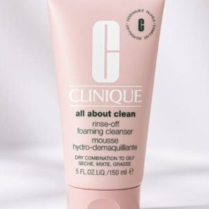 Clinique Rinse Off Foaming Cleanser for DRY Combination to Oily Skin Type - New