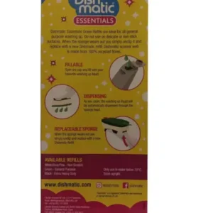 Alternative view of DishMatic value pack 1x Refillable Washing Up Liquid Dispenser Handle 6 heads