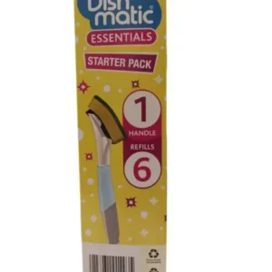 DishMatic value pack 1x Refillable Washing Up Liquid Dispenser Handle 6 heads - Image 3