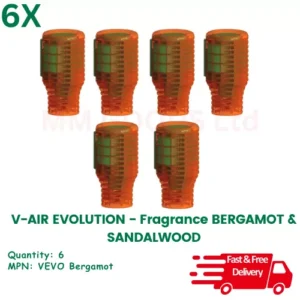 Vectair V-Air air freshener refills pack of 6