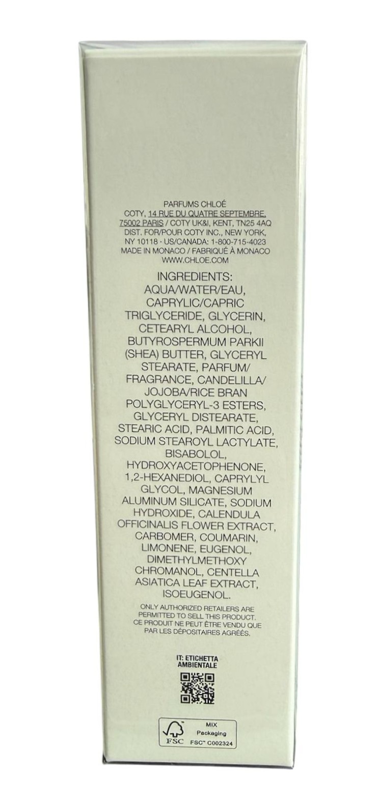 ChloƩ Atelier des Fleurs Santalum Perfumed Hand Cream 50ml packaging view