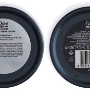 Dove Men+Care Ultra Hydra Cream 250ml packaging view