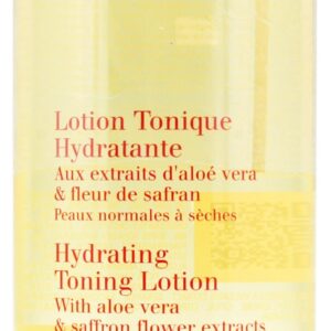 Clarins Hydrating Toning Lotion 400ml with Aloe Vera and Saffron Flower Extract